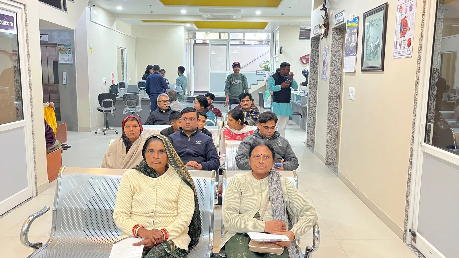 Community Eye Camp Waiting Area